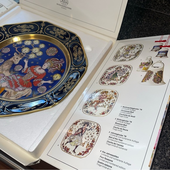 1978 Hutschenreuther Weihnachts-Teller Goddess of Christmas Plate by Ole Winther - Picture 3 of 12